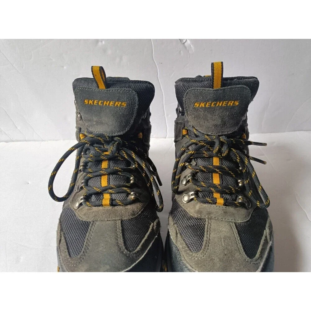 Skechers Trego Pacifico Hiking Boots Men's Size 8 Gray Relaxed Fit 65672